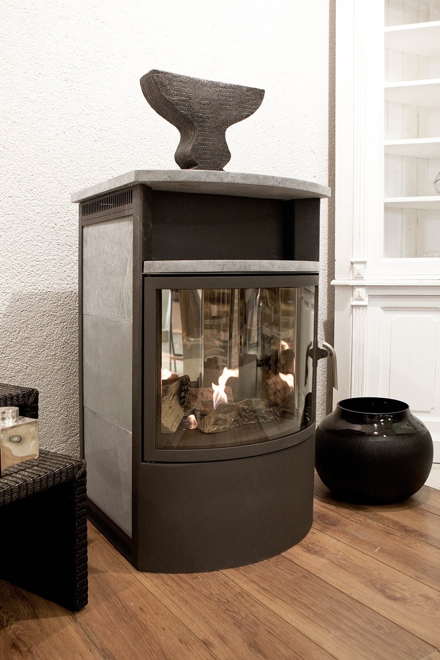 Bio-Ethanol-Kamin-KVK-A-9-Stahl-Speckstein Bio-Ethanol Kamin KVK A9 Stahl/Speckstein
