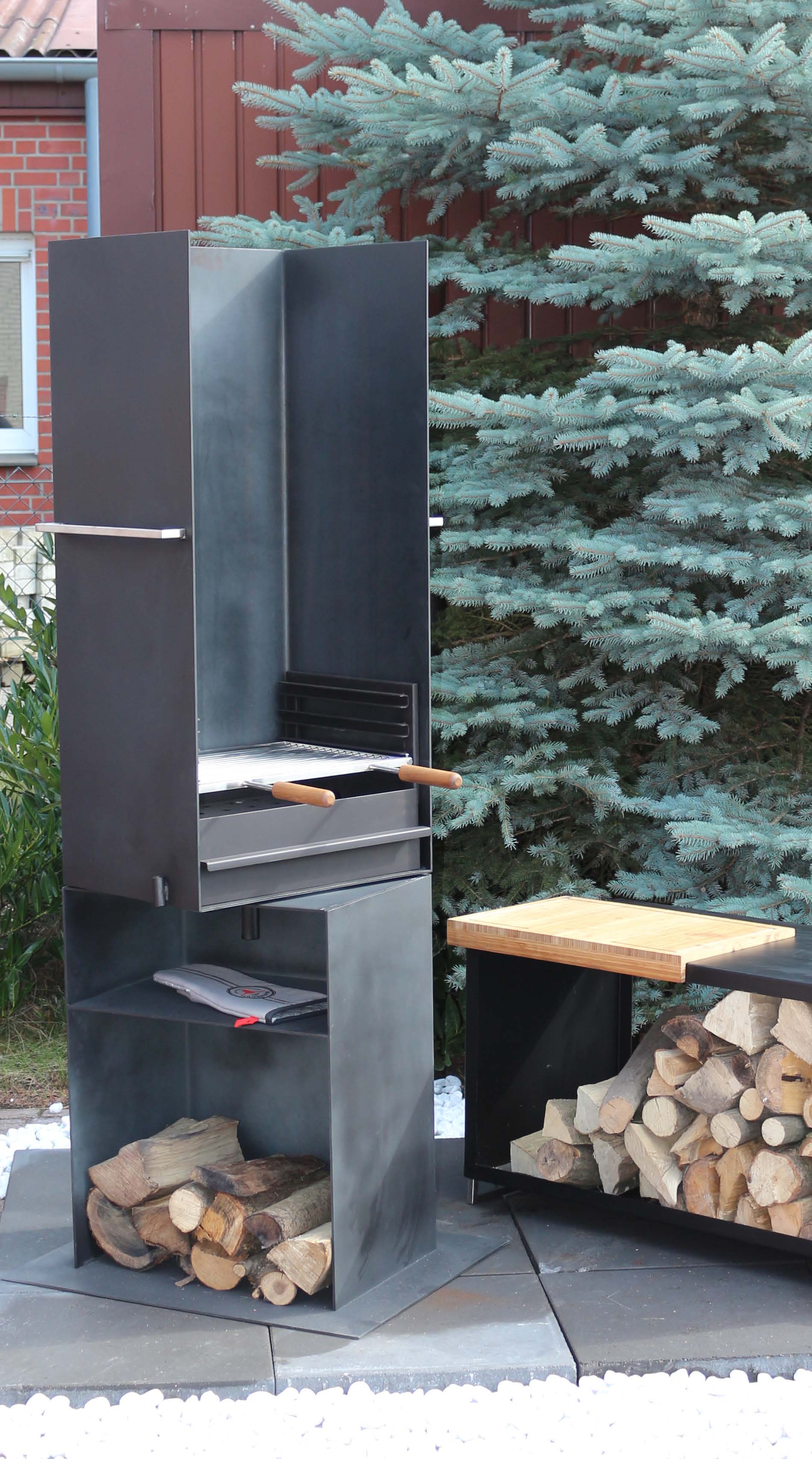 UHD1000VT Grill und Feuersäule U-hoch, drehbar