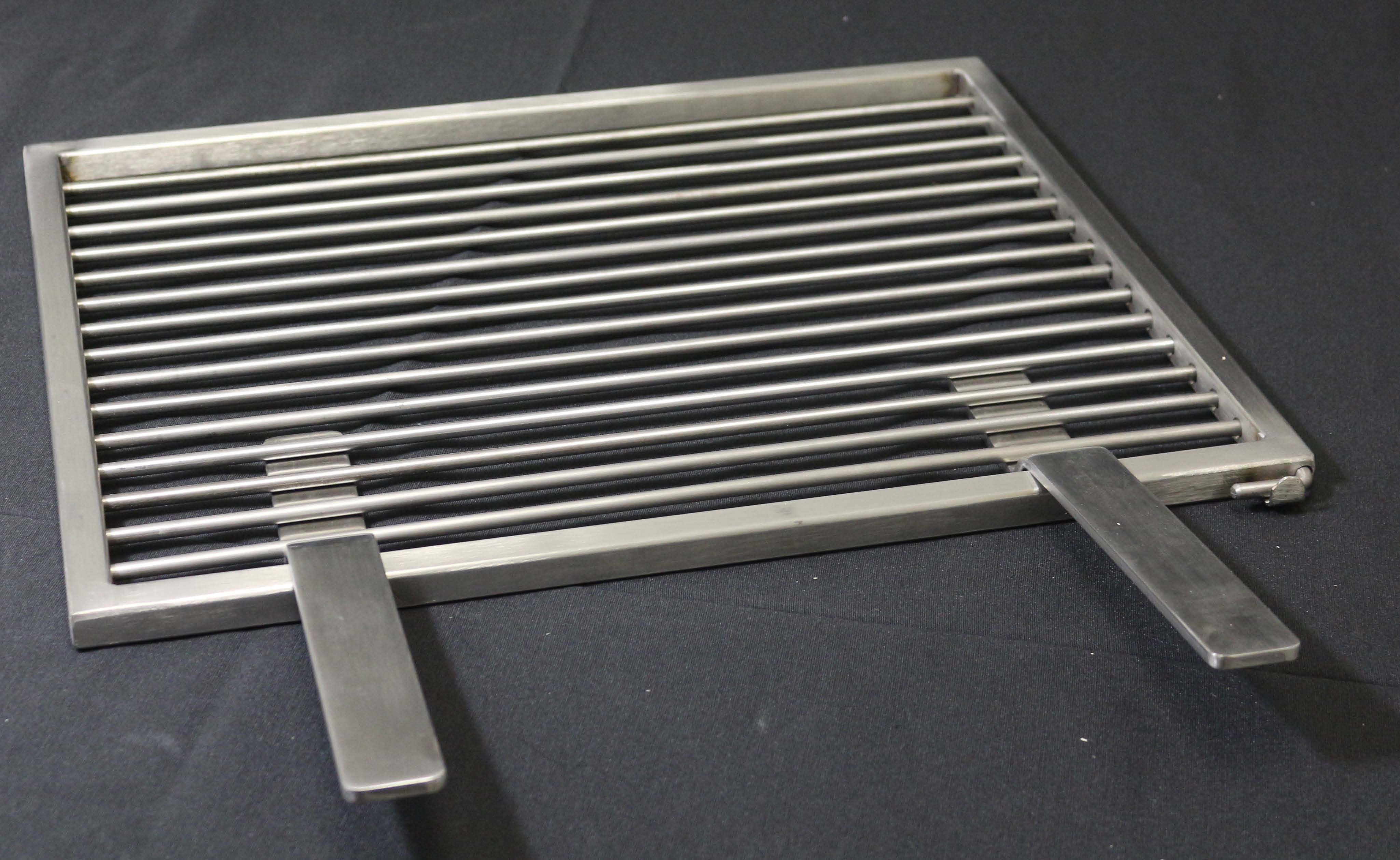 Z1007-2 Edelstahl-Grillrost V2A mit Einsteck-Griffen