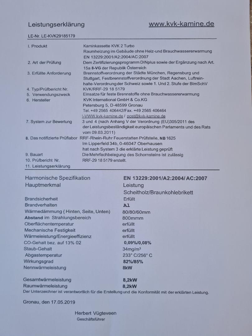 Kaminkassette mit Frontsichtscheibe