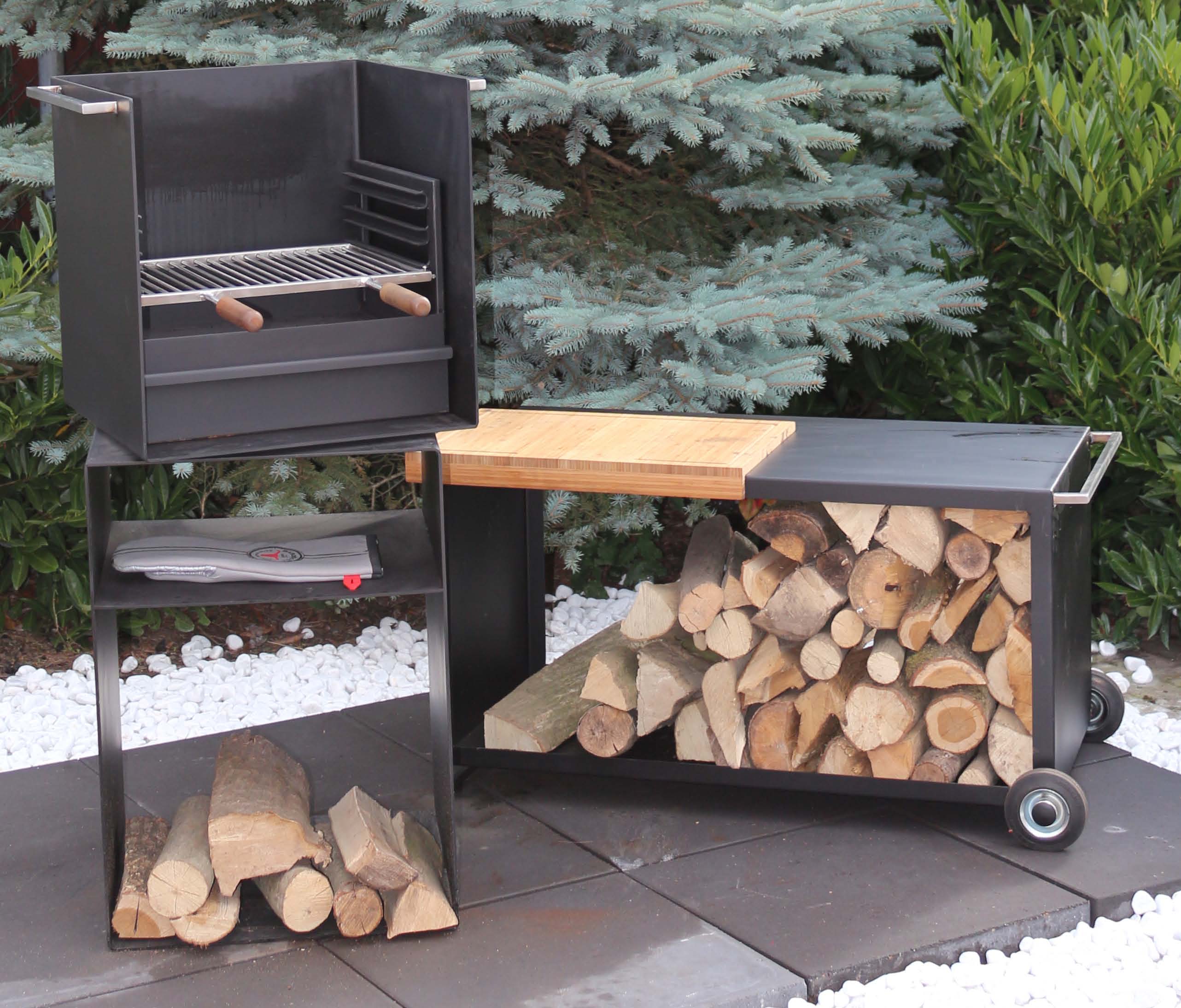 UKD1000VT Grill und Feuersäule U-klein, drehbar